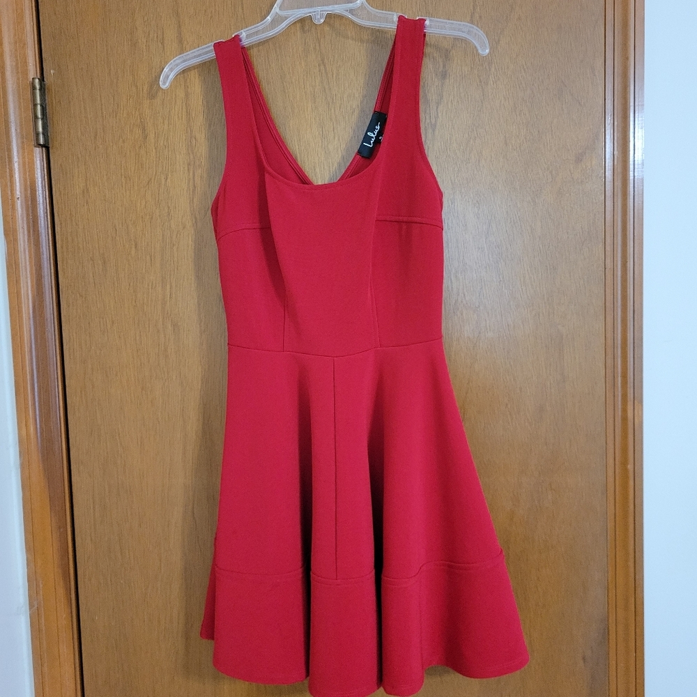 Lulus red skater dress